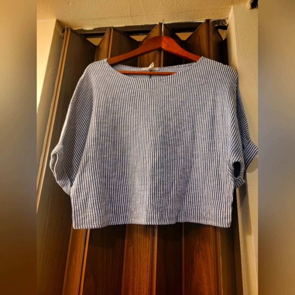Short sleeve shirt, crop